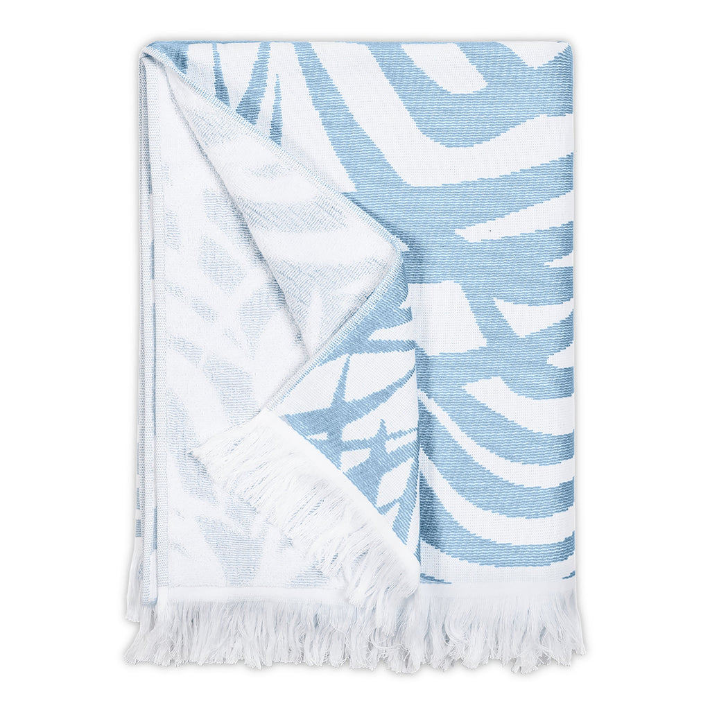 Zebra Palm Beach Towel 40 x 70 - Jabbour Linens