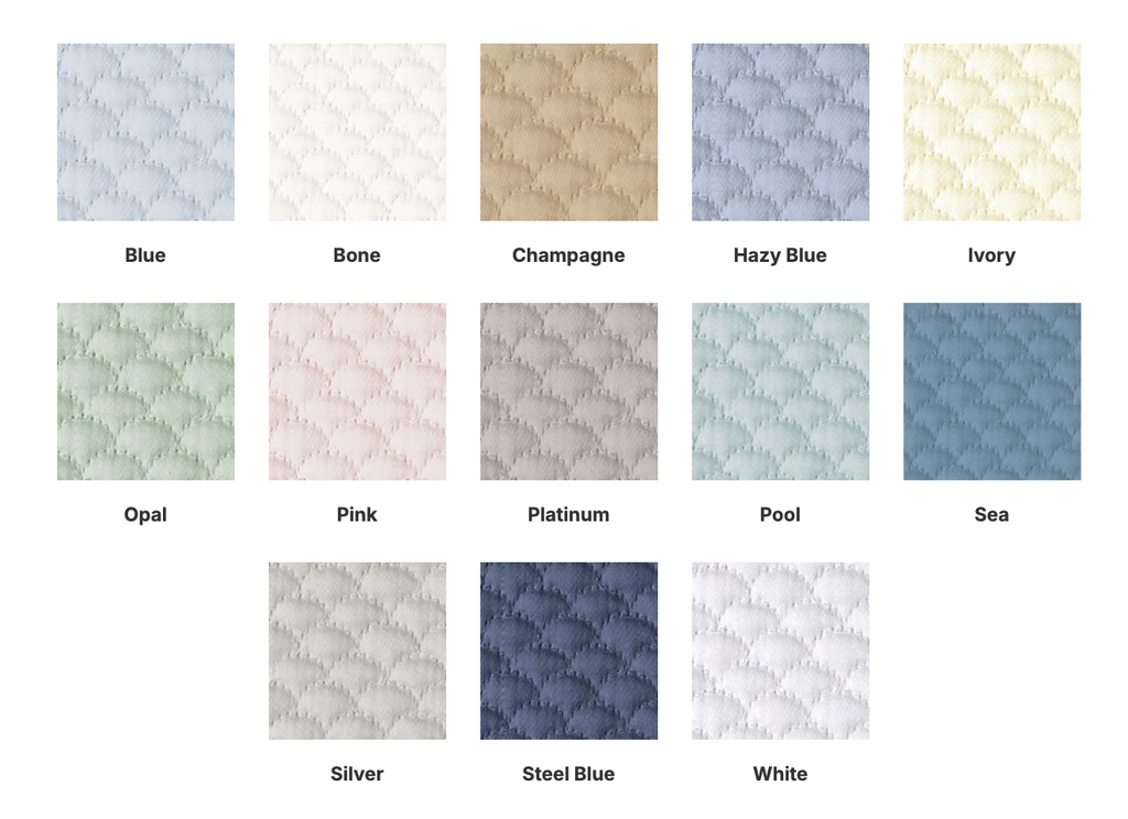 Alba King Quilt 112 x 99 Piped Edge - Jabbour Linens