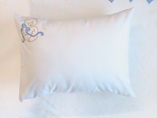 Teddy Bear With Bow Baby Sham 12 X 16 - Jabbour Linens