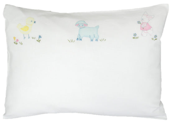 Chick Lamb And Bunny Baby Sham 12 X 16 - Jabbour Linens