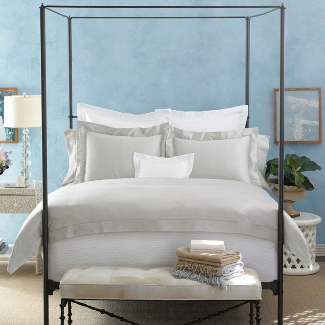 Nocturne Hemstitch King Flat Sheet 112 X 112 - Jabbour Linens