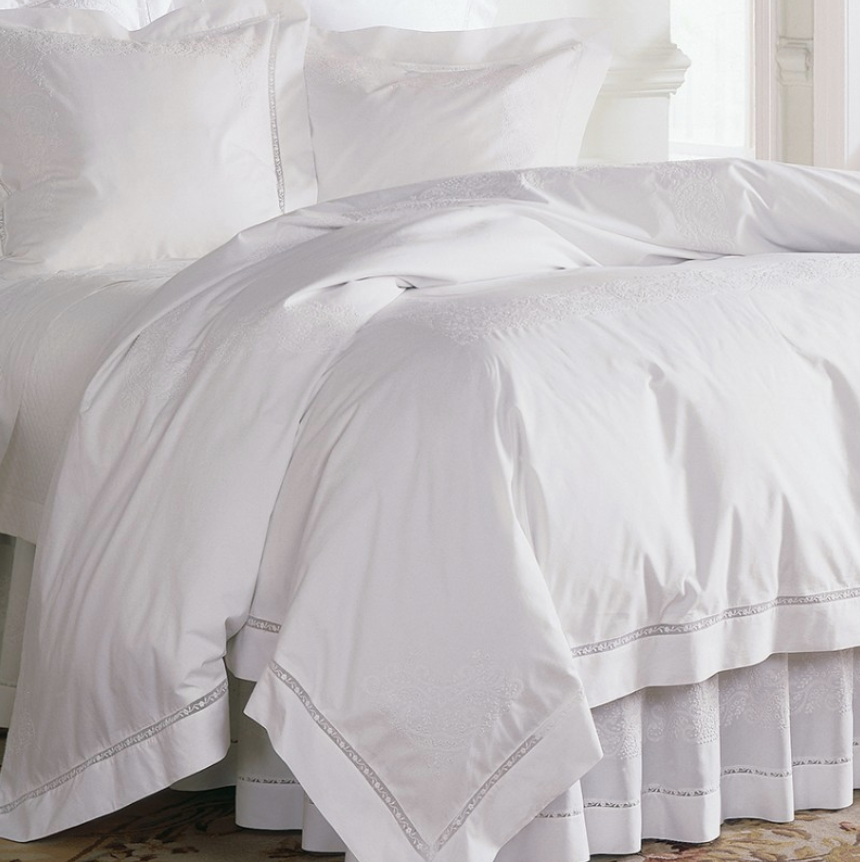 Diamante Cal King Bed Skirt 72 X 84+(15-18+3")(Plain Hem) - Jabbour Linens