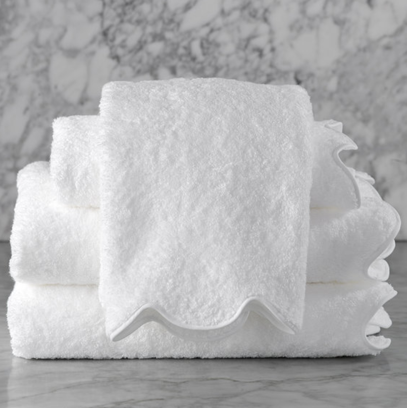 Cairo Scallop Washcloth 13 X 13 - Jabbour Linens