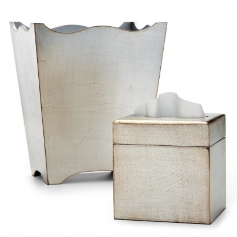 Classico Silver Tissue Cover - Jabbour Linens