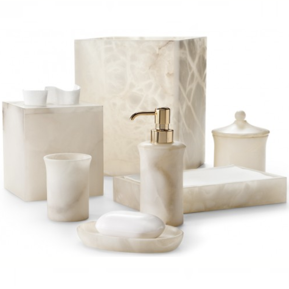 Alisa Cream Canister - Jabbour Linens