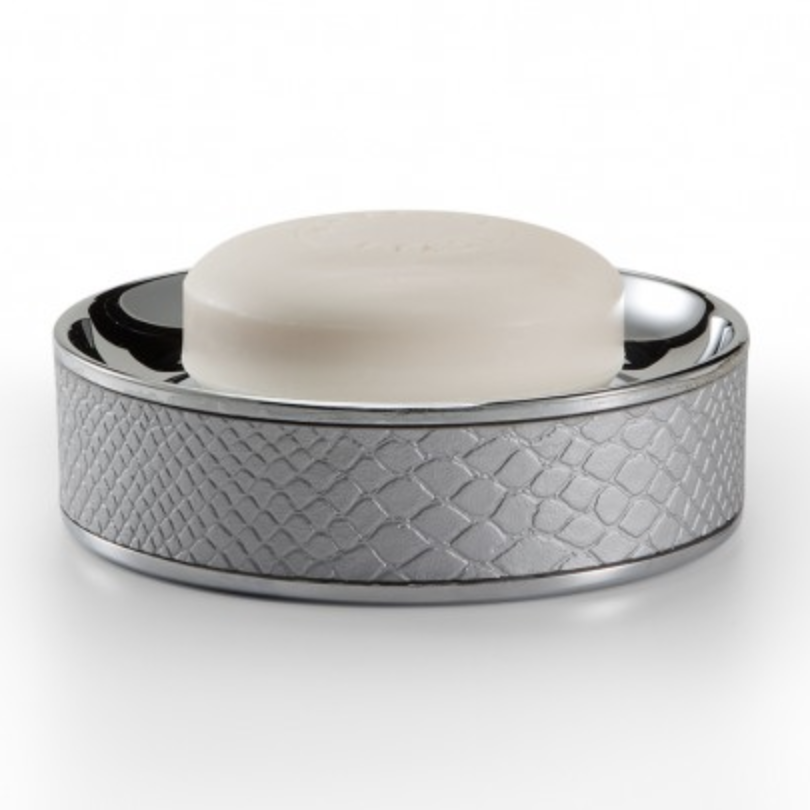 Conda Silver Soap Dish - Jabbour Linens