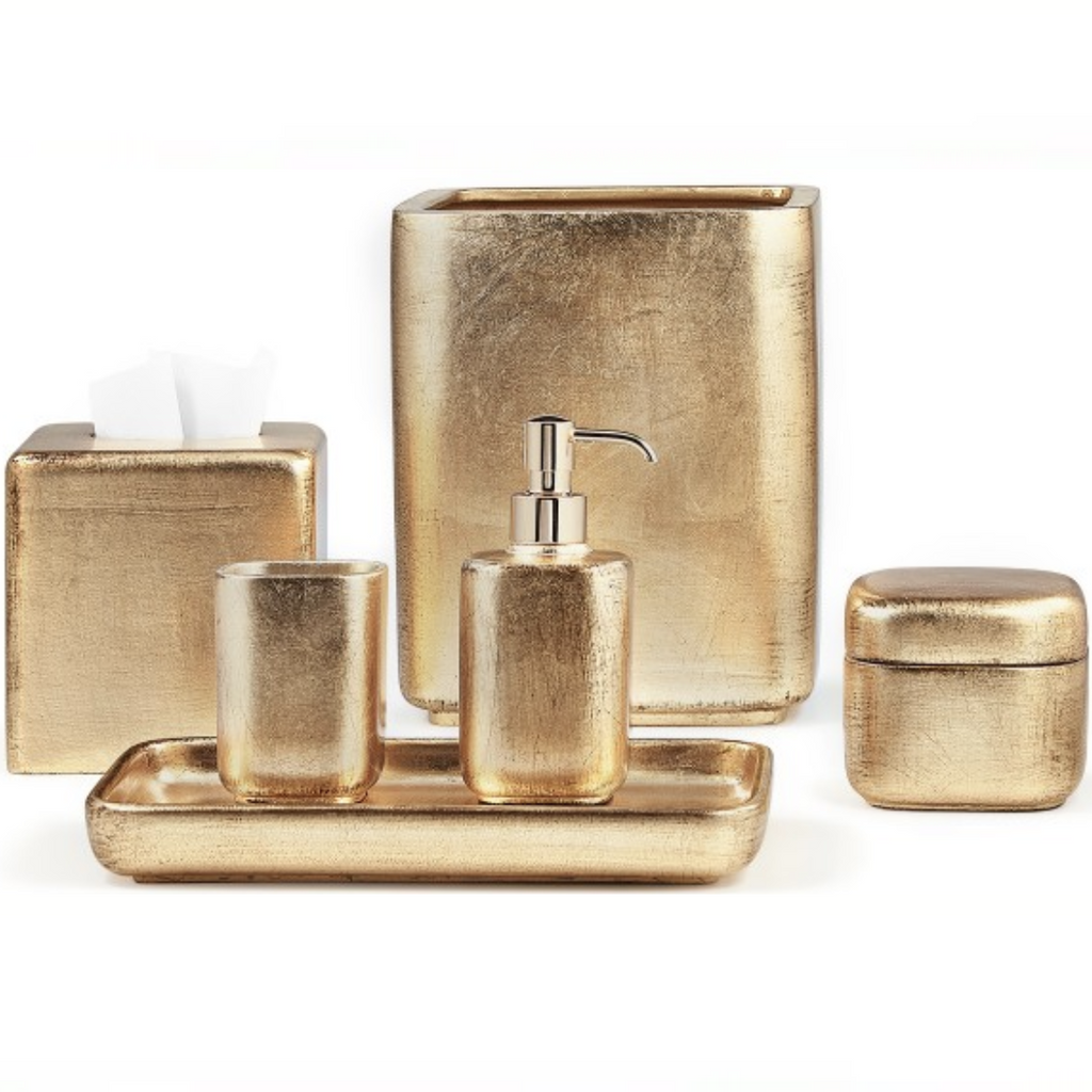 Ava Gold Canister - Jabbour Linens