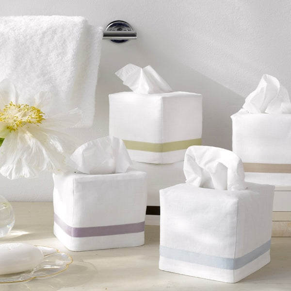 Lowell Tissue Box Cover - Jabbour Linens