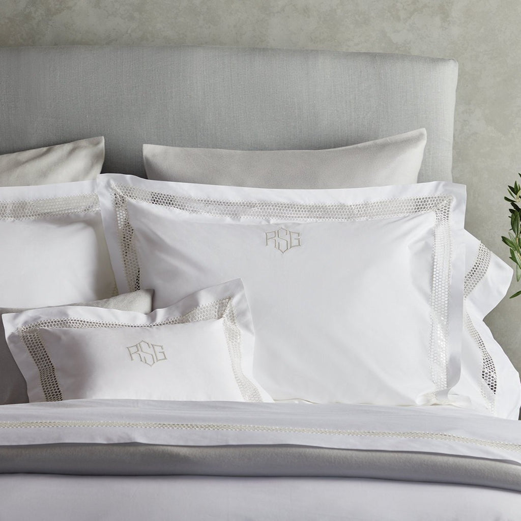 Cecily Boudoir Sham 12 x 16, 2.75" Flange - Jabbour Linens