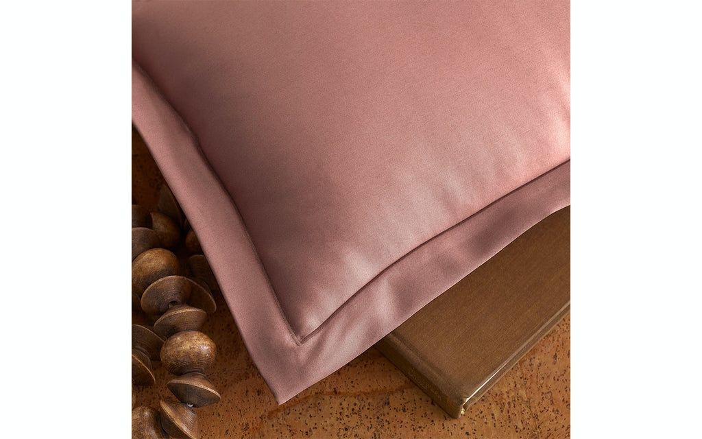 Talita Satin Stitch Euro Sham 27 X 27, 1" flange - Jabbour Linens