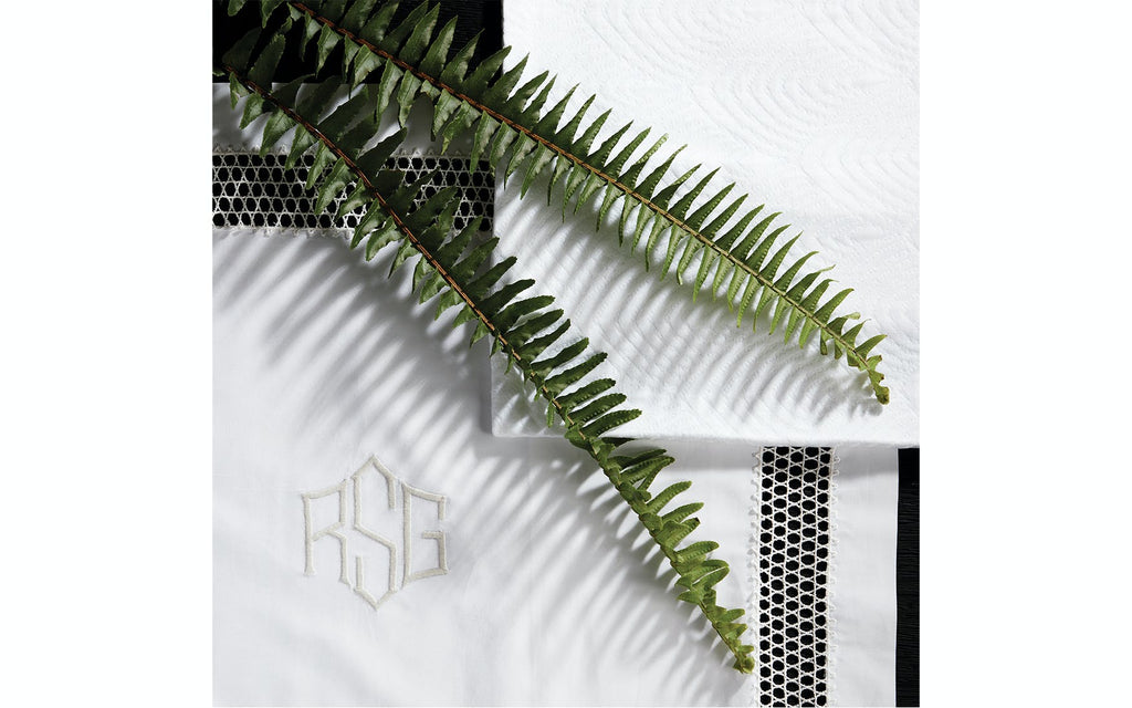 Cecily Full/Queen Flat Sheet 94 x 112 - Jabbour Linens