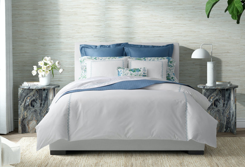 Pomegranate King Sham 21 x 36, 1" Flange - Jabbour Linens