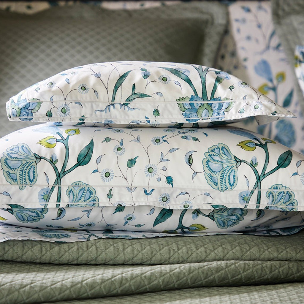 Khilana Quilted Euro Sham 27 x 27, 1.5" Flange - Jabbour Linens