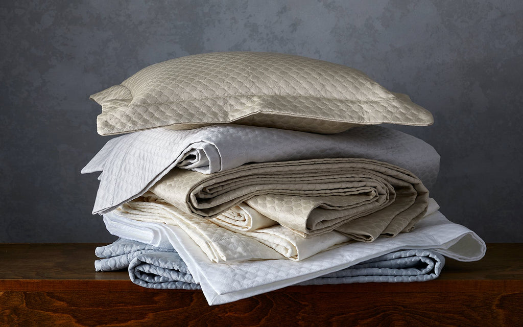 Pearl Euro Sham 27 x 27, 3" flange - Jabbour Linens