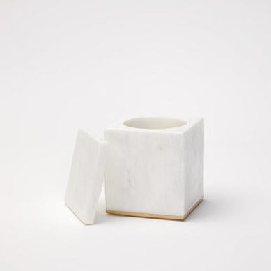 Pietra Wastebasket 7.5" x 7.5" x 8.5" - Jabbour Linens