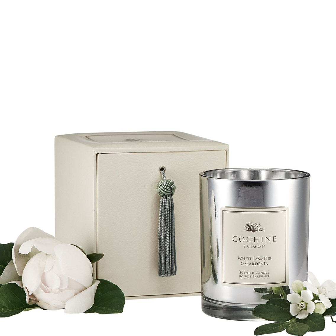 White Jasmine & Gardenia Scented Candle