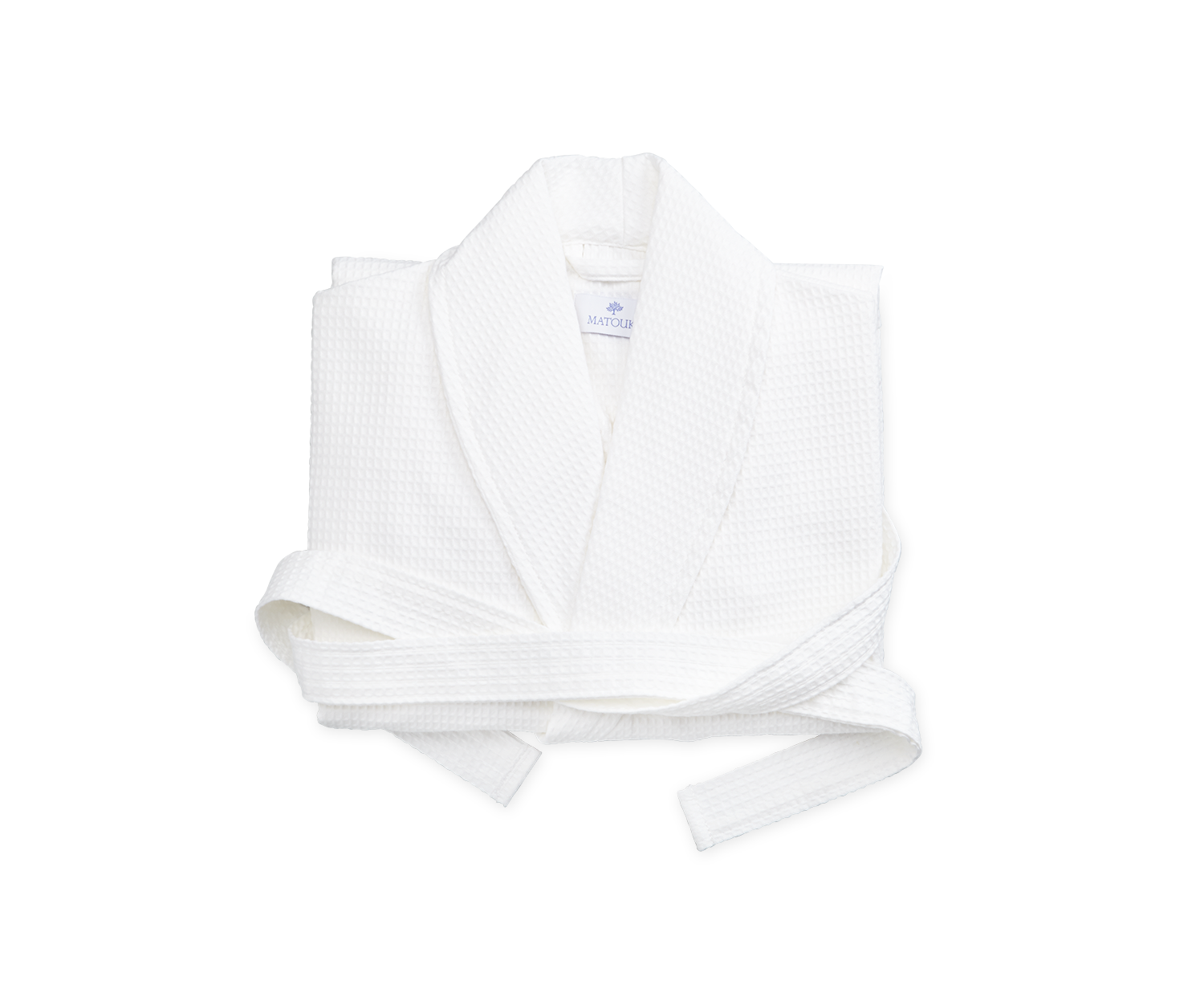Azure Chestnut Men's Luxury Waffle Knit Robe XXL / White