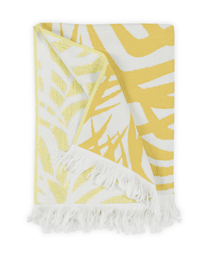Zebra Palm Beach Towel - Jabbour Linens