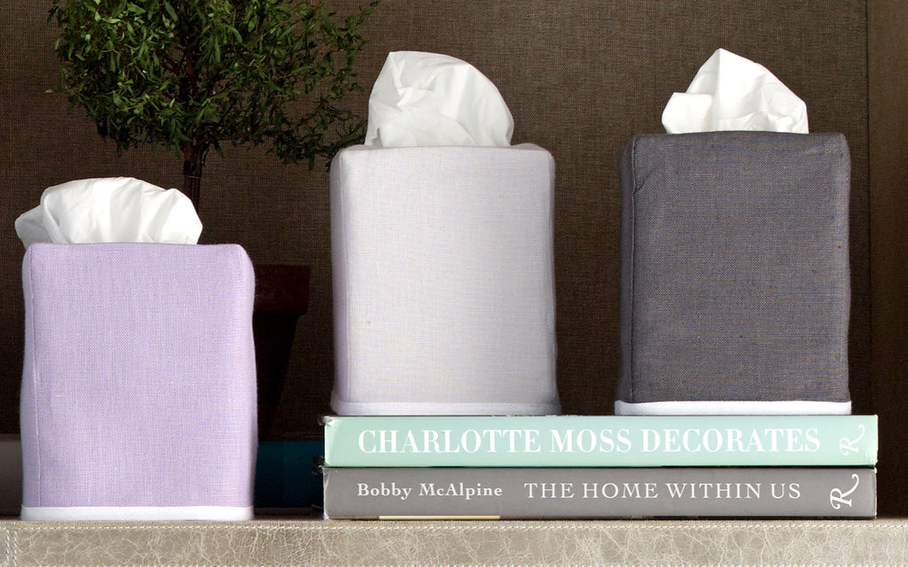 Chelsea Tissue Box Cover - Jabbour Linens