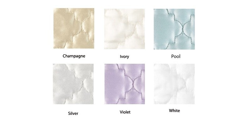 Ava Quilted Euro Sham 27 x 27 - Jabbour Linens