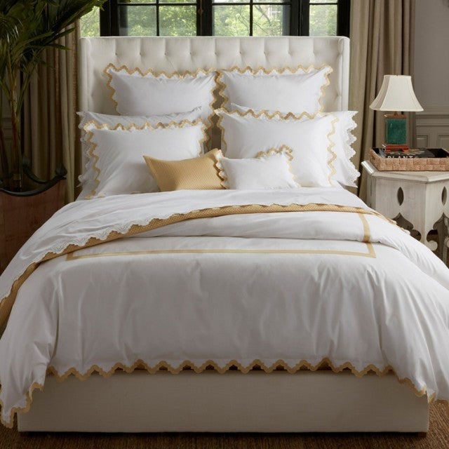 Aziza King Sham 21 X 36, 2" flange - Jabbour Linens