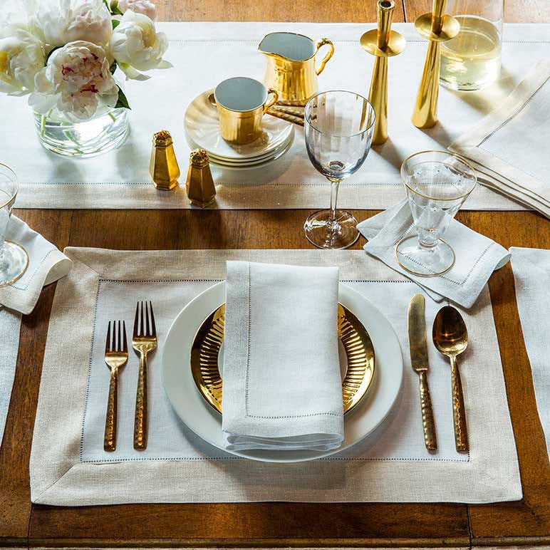 Elegant Place Setting With Napkin And #1 by Johner Images