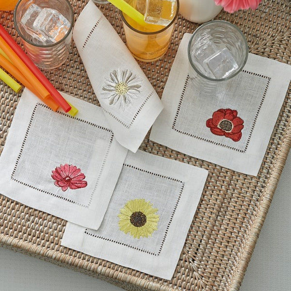 Fiori Cocktail Napkin - Jabbour Linens