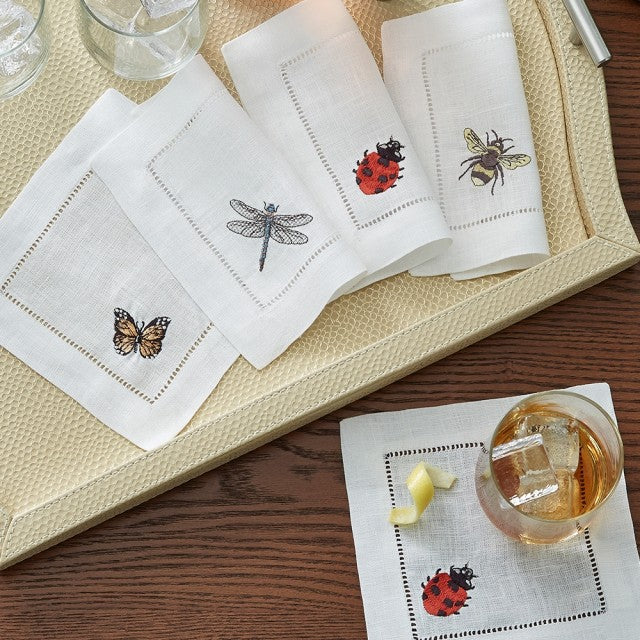 Insetti Cocktail Napkin - Jabbour Linens