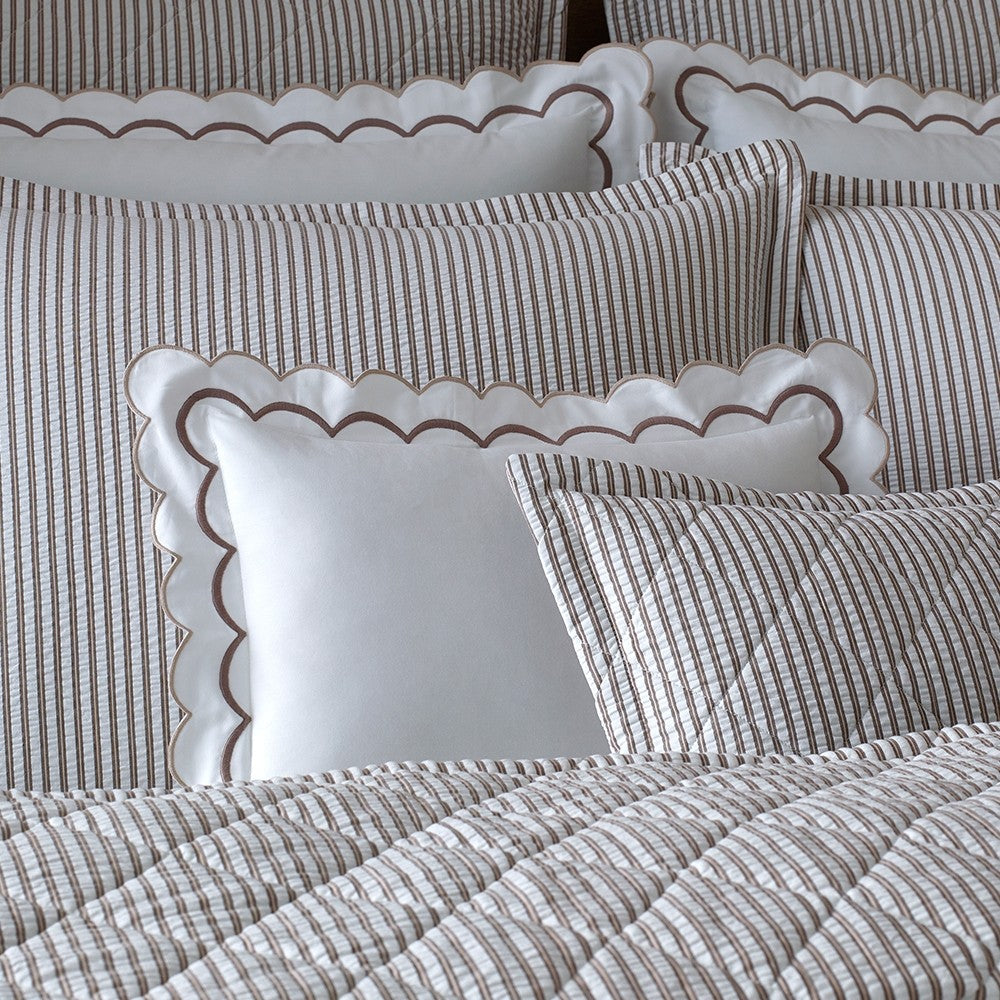 Matteo Quilted Euro Sham 27 x 27, 1" Flange - Jabbour Linens