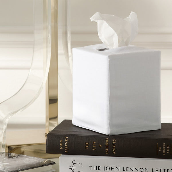 Plain Tissue Box Cover - Jabbour Linens