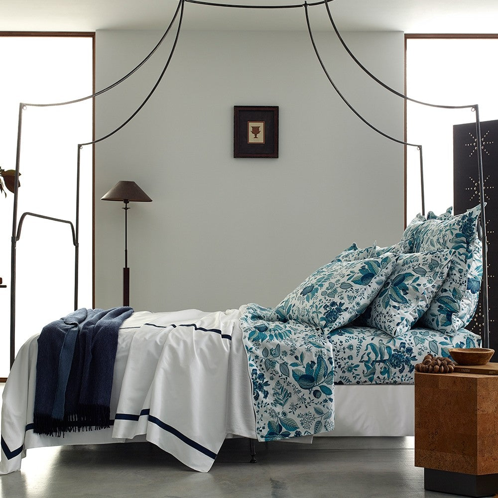 Pomegranate Quilted Standard Sham 21 x 27, 1" Flange - Jabbour Linens