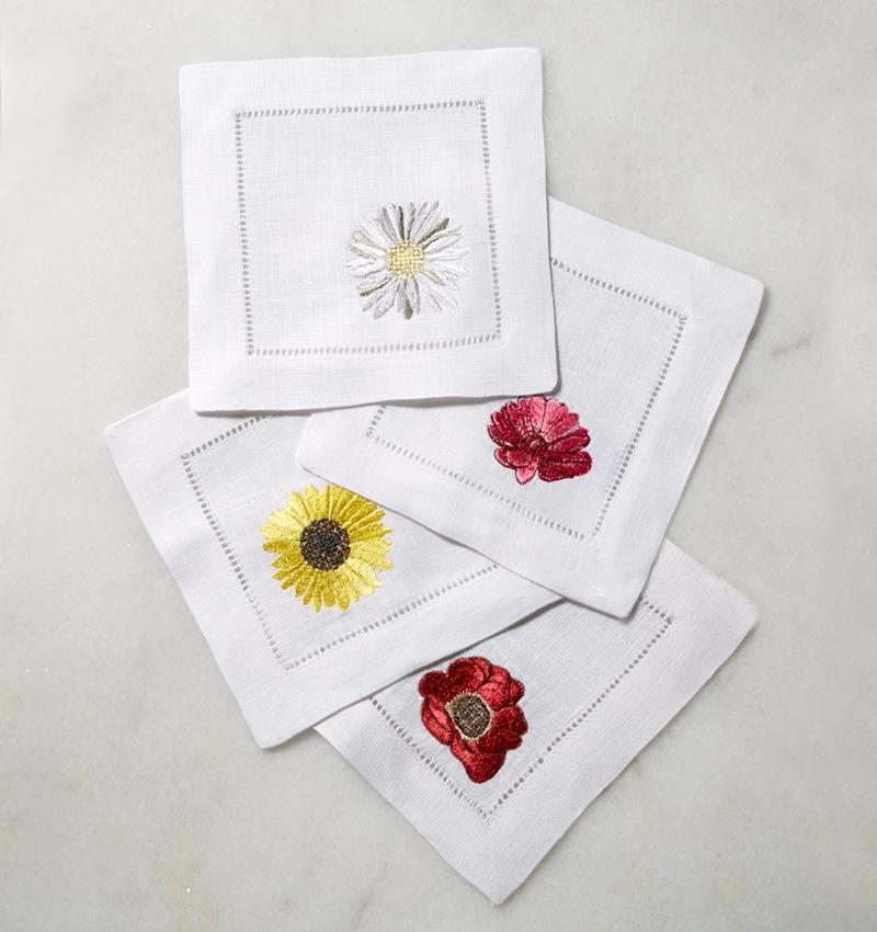 Fiori Cocktail Napkin - Jabbour Linens