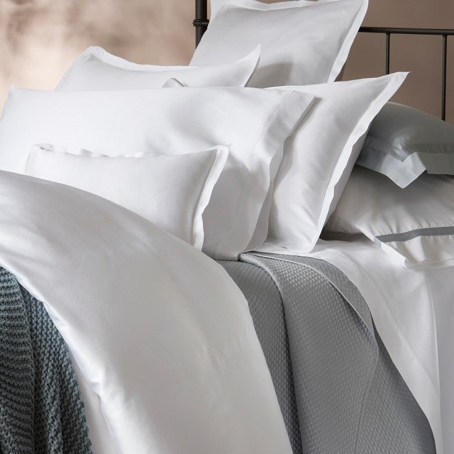 Talita Satin Stitch King Fitted Sheet 17" Pocket - Jabbour Linens